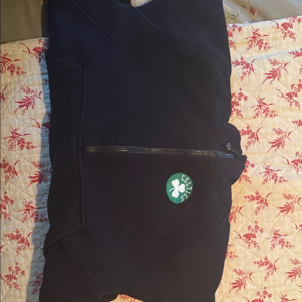Boston Celtics Lululemon Athletica Black Hoodie with Celtics Green Logo